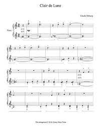 Clair De Lune Level 2 Piano Sheet Music Sheet Music Piano Sheet Piano Sheet Music