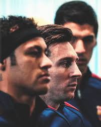 Sabés que te vas a comer una goleada cuando la MSN se veía así 🇦🇷🇺🇾🇧🇷