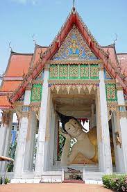 Large Reclining Buddha At Wat Hat Yai Nai Hat Yai Thailand Hat Yai Thailand Travel Thailand