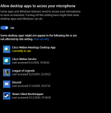 Cisco webex meetings desktop app is using your microphone. Microphone