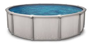 Above ground pools, on average, cost less than inground swimming pools. Aqua Leader Trinity Above Ground Swimming Pool