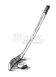Hand Drawn Vector Sketch Of An Ice Hockey Stick And A Puck Hockey Stick Ice Hockey Sticks Hockey Tattoo