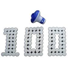 Happy Hot Tubs 100 Chlorine Tablets 20g Dispenser Hot Tubs Swimming Pool Tub 2kg Tablet Intex Tub Pools Garden Power Tools Intex