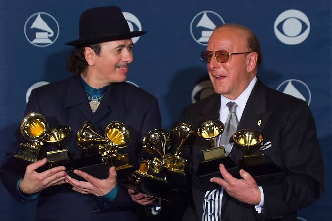 Carlos Santana Pays Tribute to Clive Davis Following Heartfelt Remarks