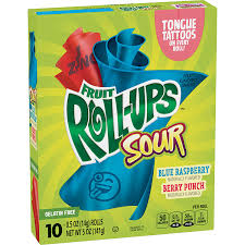 A lot of people have been mistaken lately… and i'm here to clear something's up. Amazon Com Betty Crocker Fruit Roll Ups Sour Blue Raspberry Fruit Flavored Snacks Sour Berry Punch Fruit Flavored Snacks 10 Ct