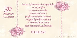Felicitari Aniversare De Casatorie 30 Ani Aniversare A Casatoriei Progresul Purificarii Mintii Si A Inimii Din An In A Place Card Holders Cards Place Cards