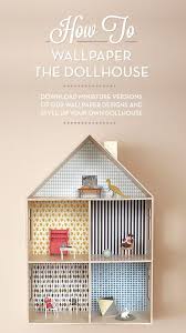 Make It Wallpaper A Dollhouse Curbly Diy Design Community Maison De Poupee Diy Maison Poupee Diy Enfant