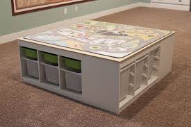 Mooie Speeltafel Van 4 Trofast Kasten En Een Stadsdel Autokleed Van Ikea Opbergen Woonkamer Speeltafel Legotafel Ikea