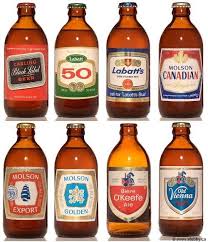 Classic Canadian Beers In Stubbies Canadian Beer American Beer Canadian