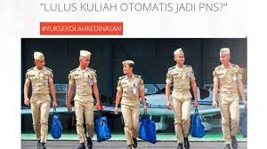 Check spelling or type a new query. Lulus Kuliah Otomatis Jadi Pns 8 Sekolah Kedinasan Di Indonesia Ini Sudah Buka Pendaftaran Halaman All Tribun Travel