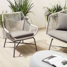 Huron Outdoor Sofa Small Lounge Chair Pebble Coffee Table Set