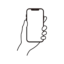 スマートフォンを持つ手の線画イラスト フリーのイラスト素材集 ソコスト 手イラスト フリー素材 イラスト イラスト