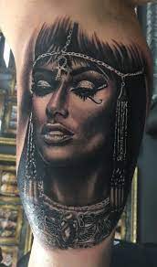 Cleopatra Tattoo By Tibor Limited Availability At Revival Tattoo Studio Cleopatra Tattoo Egyptian Tattoo Egypt Tattoo