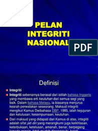 Mengkaji pelan ini akan membantu anda meneliti cara membina kehidupan berdasarkan integriti. Pelan Integriti Nasional
