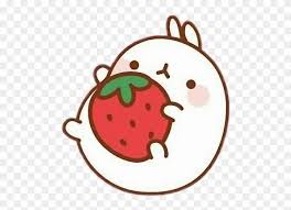 Over 16,495 cute cartoon strawberry pictures to choose from, with no signup needed. Molang Strawberry Cute Kawaii Pink Molang Holding Strawberry Clipart 4016474 Pikpng