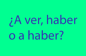 It is the impersonal verb that means to be, used in a specific way, as in, for example, there is snow, hay nieve. notice that in the second example above, the word hay is used, (not ha). A Ver Haber O A Haber Diccionario De Dudas Para Escribrir En Internet