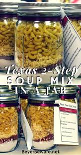 Texas 2 Step Soup Mix In A Jar Is Perfect Meal Prepping Tool Or Savory Mason Jar Mix To Gift With A Pound Of Hamb Mason Jar Meals Meals In A Jar