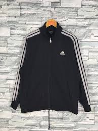 Adidas Black And Orange Jacket Vintage 90 S Adidas Three Stripes Firebird Jacket Unisex Large Adidas Equipment Tracksuit Sportswear Adidas Adidas Three Stripes Unique Sweatshirt Jacket Tops