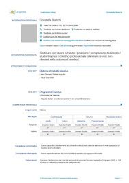 In tal caso, sappi che se hai provveduto a compilare il modello di curriculum su europass (come ti ho indicato in uno dei capitoli precedenti), quando andrai a effettuarne il download, questo avverrà direttamente in pdf. Esempio Reale Di Curriculum Vitae Europeo Esempio Curriculum Europass