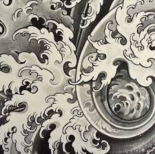 Image Result For Japanese Bodysuit Tattoo Illustration Olas Japonesas Tatuajes Japoneses Arte Japones Tradicional