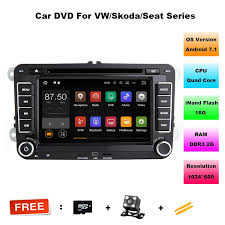 Free Shipping Buy Best Android 7 1 Car Dvd Vw Gps Navigation Wifibluetoothradio Autoradio 2 Din For Volkswagen Golf 4 5 6 Polo Car Dvd Players Car Radio