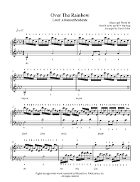 Over the rainbow arranged for solo jazz piano with music sheet. Over The Rainbow By Judy Garland Piano Sheet Music Advanced Level