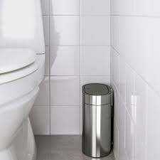 Brogrund Touch Top Trash Can Stainless Steel 1 Gallon Ikea Bathroom Trash Can Trash Can Recycling Bins Kitchen