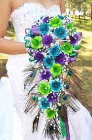 Lifelike christmas trees, indoor & outdoor foliage Peacock Flower Bouquet Peacock Wedding Bouquet Wedding Flowers Wedding Bouquets