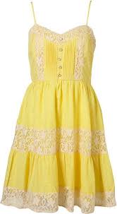 Topshop Lace Trim Dress By Parasol In Yellow Lace Trim Dress Cocktail Dress Yellow Yellow Mini Dress