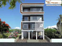 3 Bedrooms Independent Floor Design Duplex House Design Modern Style House Plans 3 Storey House Design