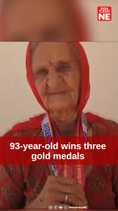 93-year-old Pana Devi Godara, an inspiring athlete from Bikaner, won three  gold medals in athletics at the 45th National Masters Athletics  Championship in Bengaluru. Her victories in Shot Put, 100-meter sprint, and