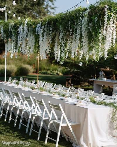 Cascading Floral Arches & Hanging Greenery for Outdoor Weddings
