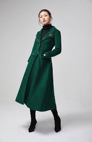 Petite double breasted camel duster coat with belt and pockets. Long Sleeve Lapel Collar Single Breasted Wool Blend Coat With Etsy Green Wool Coat Long Wool Coat Green Coat Outfit