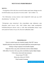 Motto sendiri berarti prinsip hidup. Contoh Soal Dan Materi Pelajaran 2 Contoh Motto Untuk Skripsi