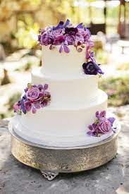 Wild Onion Ranch Wedding From Sms Photography Brock Co Events Wedding Cake Purple Flowers Purple Wedding Cakes Pink Wedding Cake