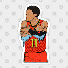 He will be listed as out for tomorrow's game vs. Ice Trae Trae Young Aufkleber Teepublic De
