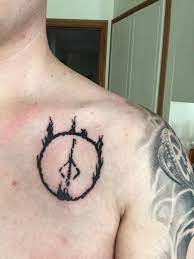 Bloodbornes Hunters Mark Inside Dark Souls' Darksign. Done By James @  Inkstitution, Browns Bay, New Zealand : Tattoos
