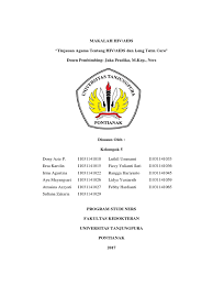 Wabak jangkitan virus human immunodeficiency virus (hiv) dan sindrom kurang daya darah/produk darah yang tercemar dengan virus hiv. Tinjauan Agama Long Term Care Pada Pasien Hiv