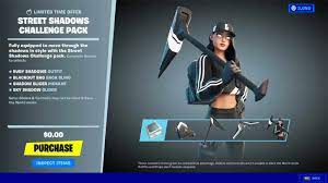 Go to the shop tab, digital content tab and check out this skin! How To Get The Free Street Shadows Challenge Pack Ruby Skin In Fortnite Charlie Intel
