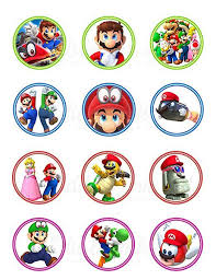 Explore ferris kitchen's photos on flickr. Super Mario Bros Odyssey Edible Cupcake Toppers 12 Images Cake Image Icing Sugar Sheet Edible Cake Images S Mario Cake Edible Cupcake Toppers Mario Bros Cake