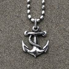 Nautical Anchor Ring In Sterling Silver By Silverbeyondordinary Pendant Anchor Pendant Silver