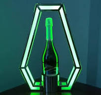 LED Bottle Presenter Unique Polygon | King of Sparklers