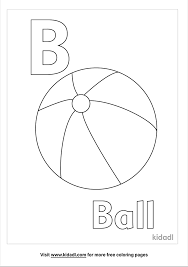 Print, color and enjoy these ball coloring pages! B Is For Ball Coloring Pages Free Letters Coloring Pages Kidadl