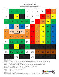 Download Your Free St Patrick S Day 100 Chart Printable St Patty S Day Free Hundreds Chart Mystery P Mystery Pictures Free Mystery Pictures Hundreds Chart