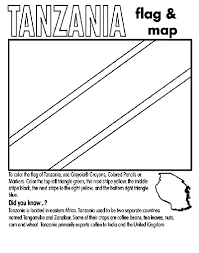 As with other flags about the world, the colors of flag of tanzania has color blue is characteristic of the indian ocean, as well as the nation's rivers and lakes. Tanzania Coloring Page Crayola Com