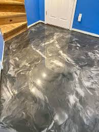 Metallic Marble Epoxy Flooring In 2020 Concrete Decor Flooring Epoxy Floor