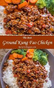 Ground Kung Pao Chicken 1 Pan Healthy Recipes Ground Chicken Recipes Recipes