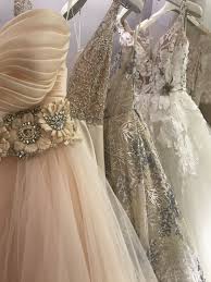 Lazaro Gowns At Kleinfeld Bridal In New York Peach Wedding Dress Kleinfeld Bridal Dresses