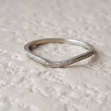 Art Deco Thin Vintage Engraved Curved By Cypresscreekvintage Antique Engagement Rings Antique Wedding Rings Curved Wedding Band