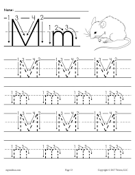 Sections show more follow today more brands note: Printable Letter M Tracing Worksheet With Number And Arrow Guides Letter M Worksheets Tracing Worksheets Writing Practice Worksheets